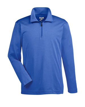 Team 365 Youth Zone Sonic Heather Performance Quarter-Zip - Sp Royal Heather