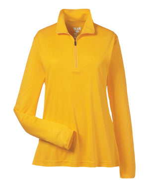 Team 365 Ladies Zone Performance Quarter-Zip - Sport Athletic Gold