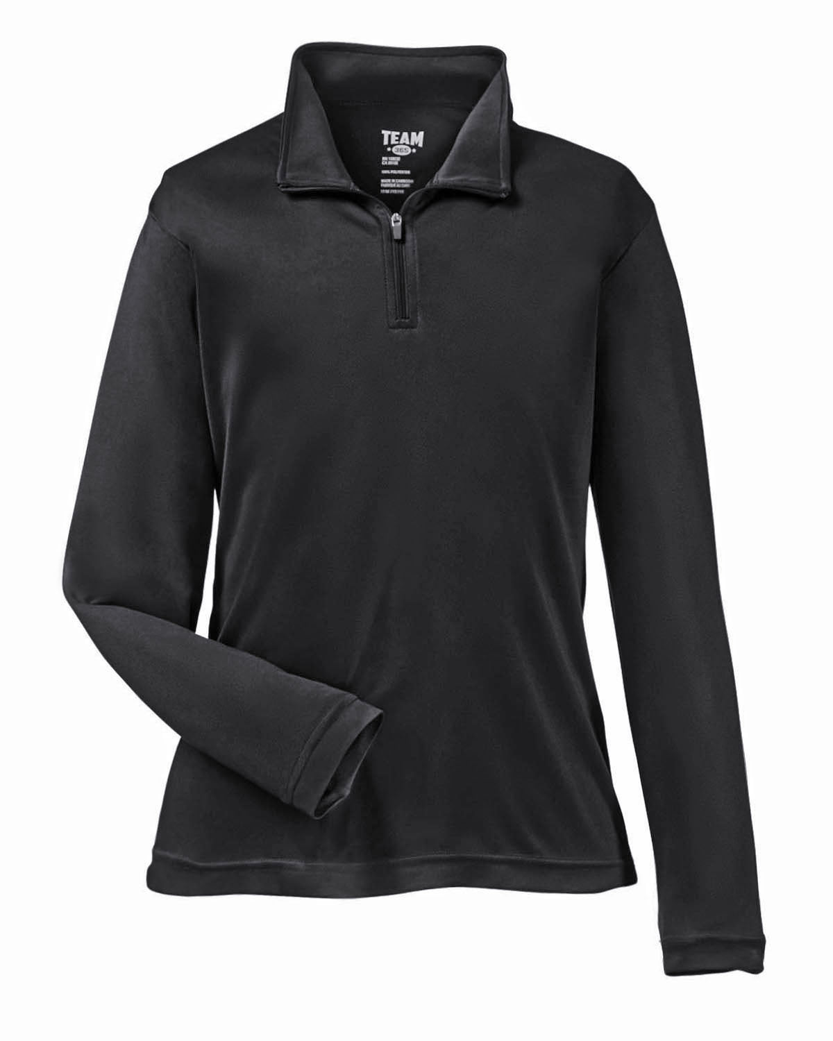 Team 365 Youth Zone Performance Quarter-Zip - Black