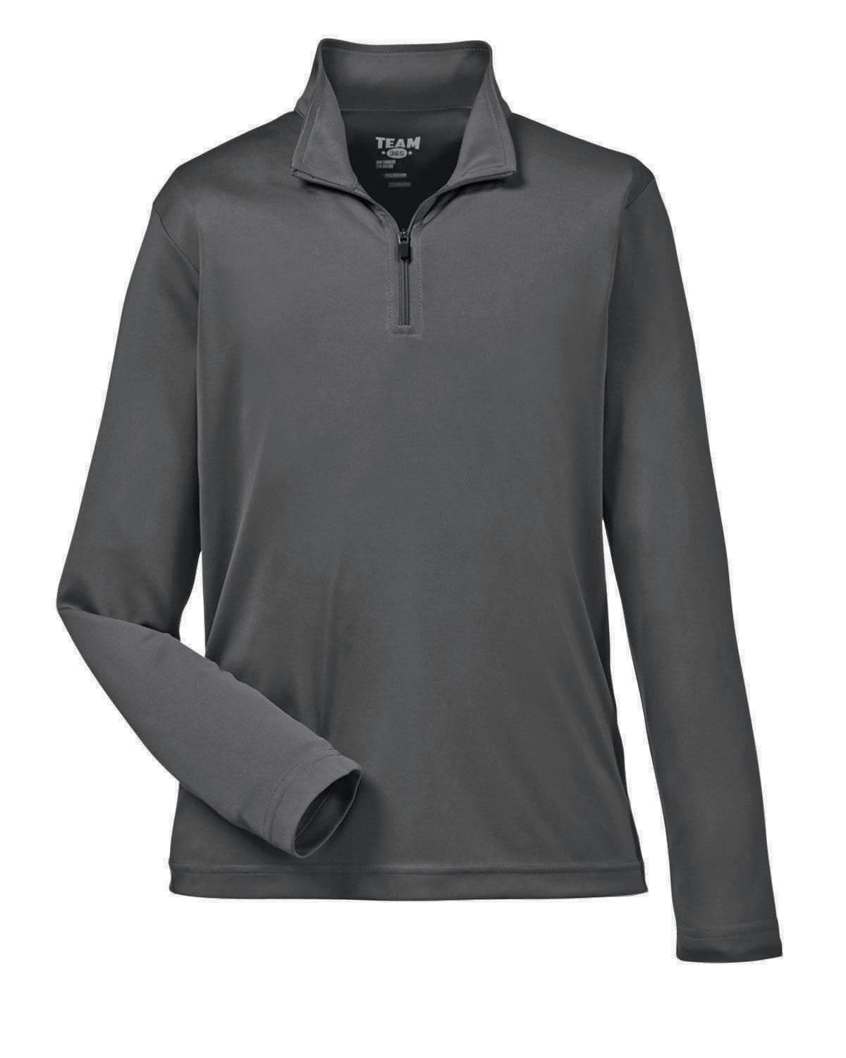 Team 365 Youth Zone Performance Quarter-Zip - Sport Graphite