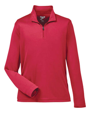 Team 365 Youth Zone Performance Quarter-Zip - Sport Red