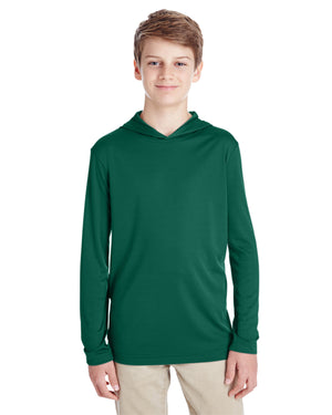 Team 365 Youth Zone Performance Hooded T-Shirt - Front