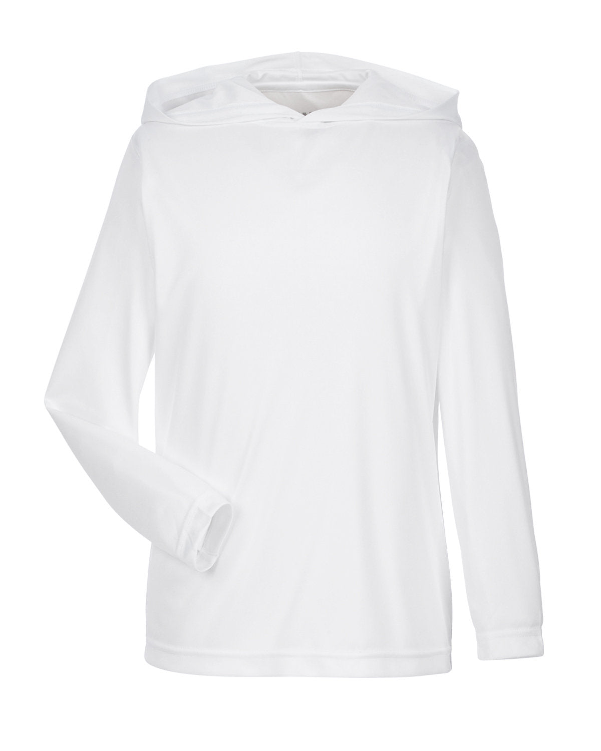 Team 365 Youth Zone Performance Hooded T-Shirt - White
