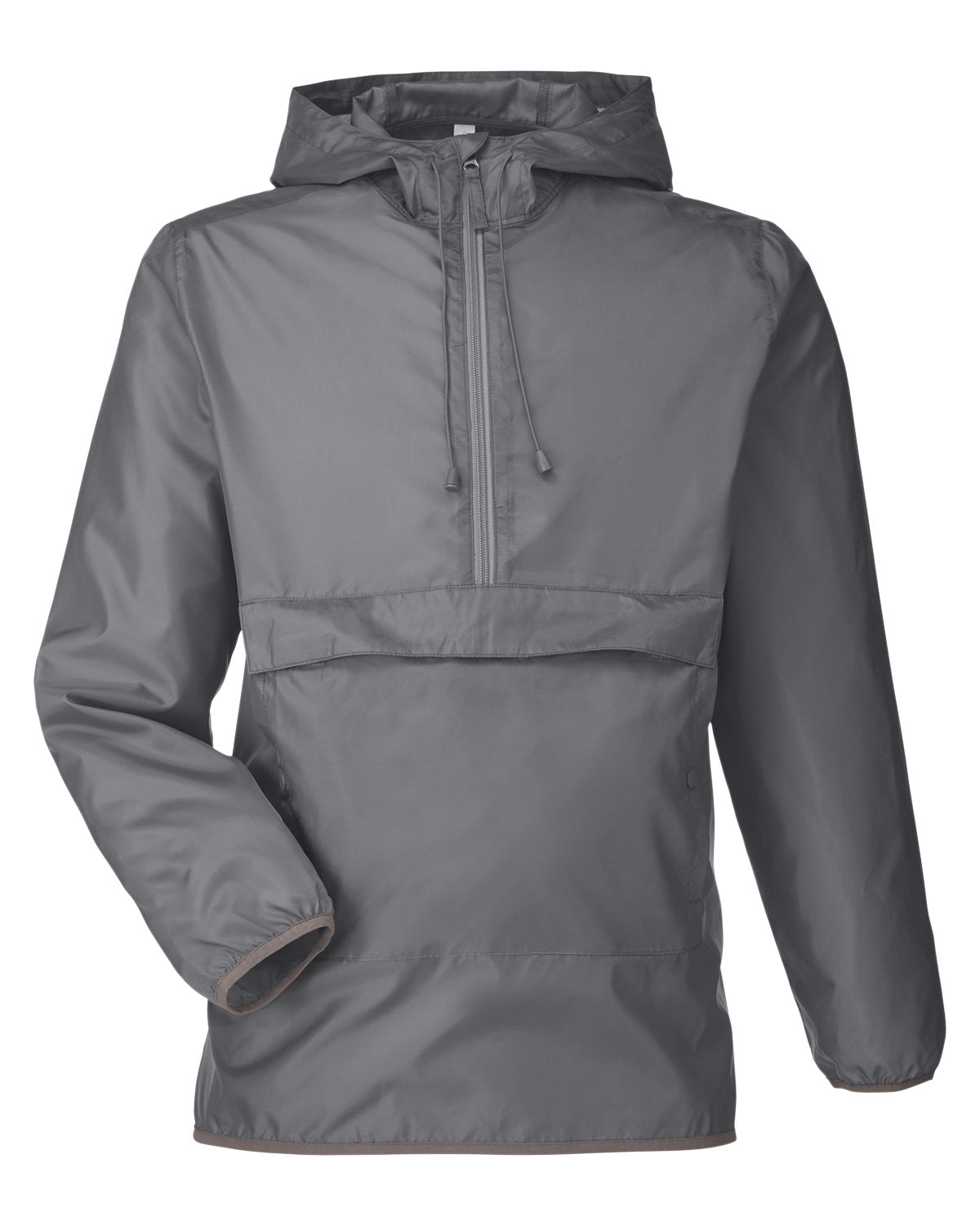 Team 365 Adult Zone Protect Packable Anorak Jacket - Sport Graphite