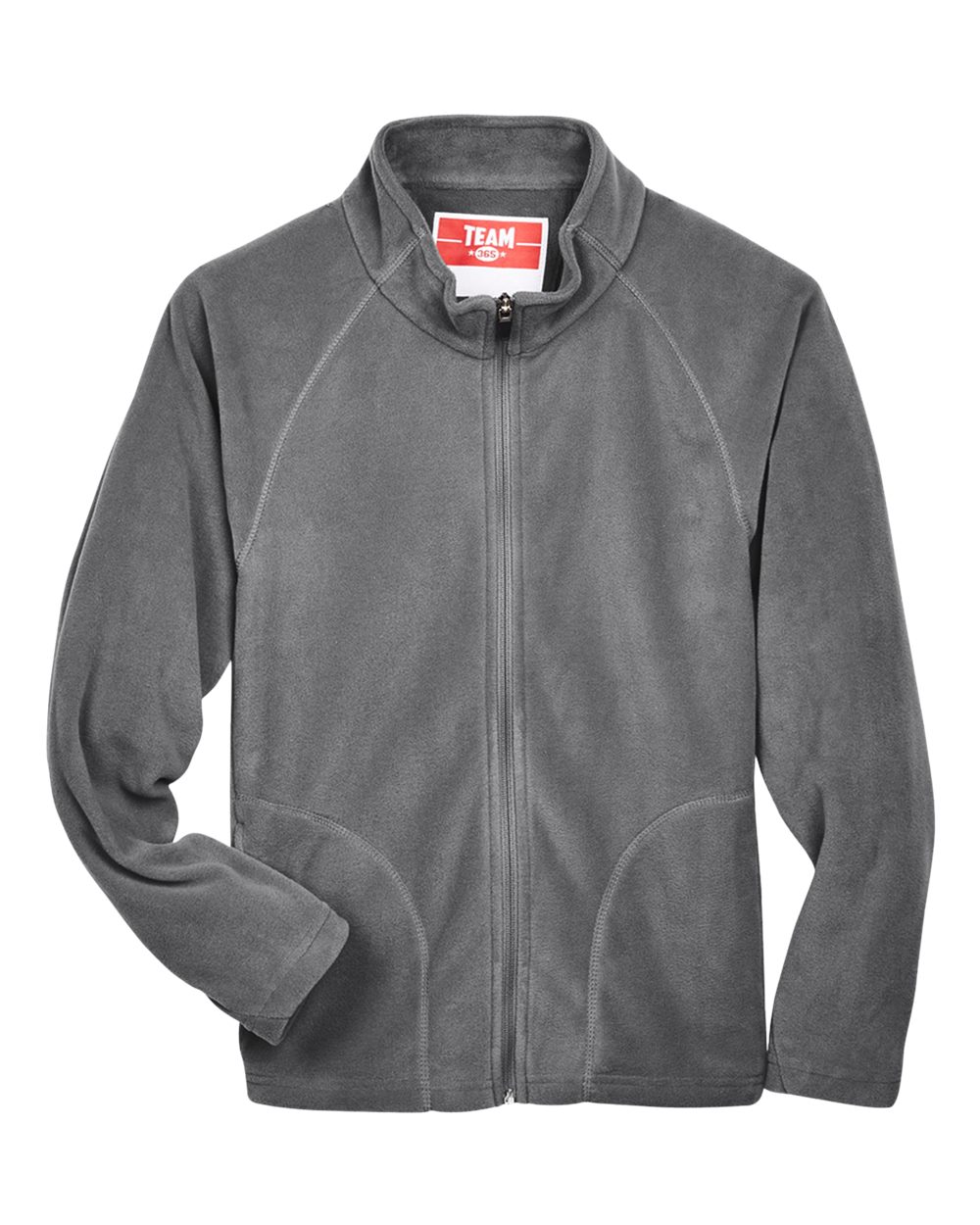 Team 365 Youth Campus Microfleece Jacket - Sport Graphite