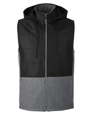 Team 365 Unsiex Zone HydroSport™ Hybrid Vest - Dk Gry Hth