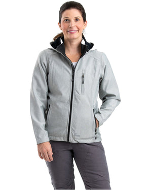 Berne Ladies' Hooded Softshell Jacket - Grey