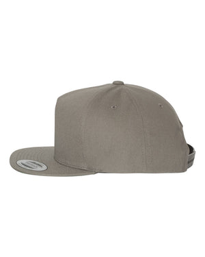 Yupoong Adult Cotton Twill Snapback Cap - Grey