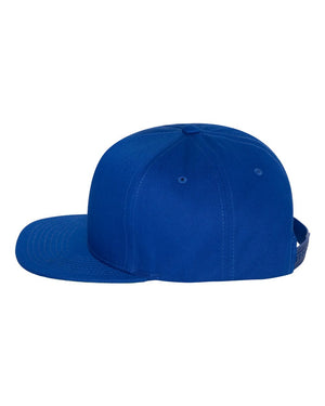 Yupoong Adult Cotton Twill Snapback Cap - Royal Blue